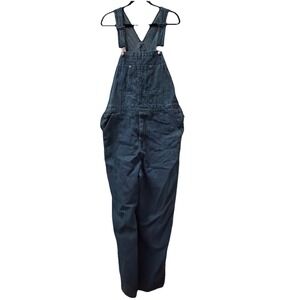 Craftsman Denim Overalls Carpenter Bib Utility Workwear Pocket Blue Mens  36x32